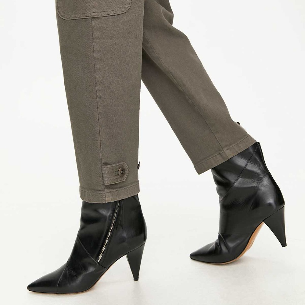 Aritzia Wilfred High-Waisted Army Green Modern Cargo Pants - Picture 4 of 5